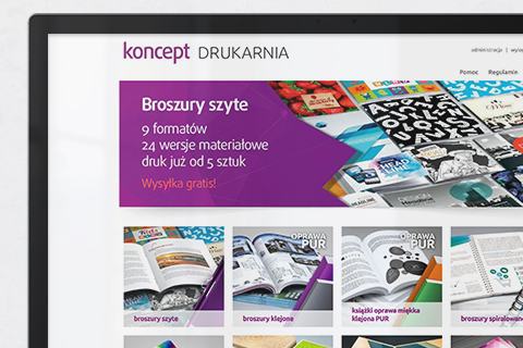 Koncept-drukarnia shop screenshot